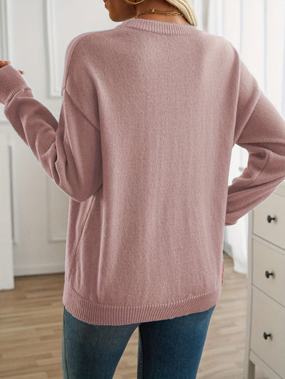 Elisabeth - Langarm Pullover mit Rundhalsausschnitt
