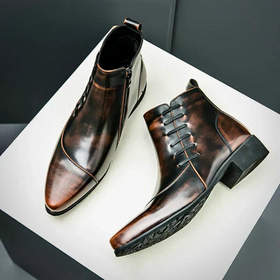 Samuel  - Thatcher Leder-Dressstiefel