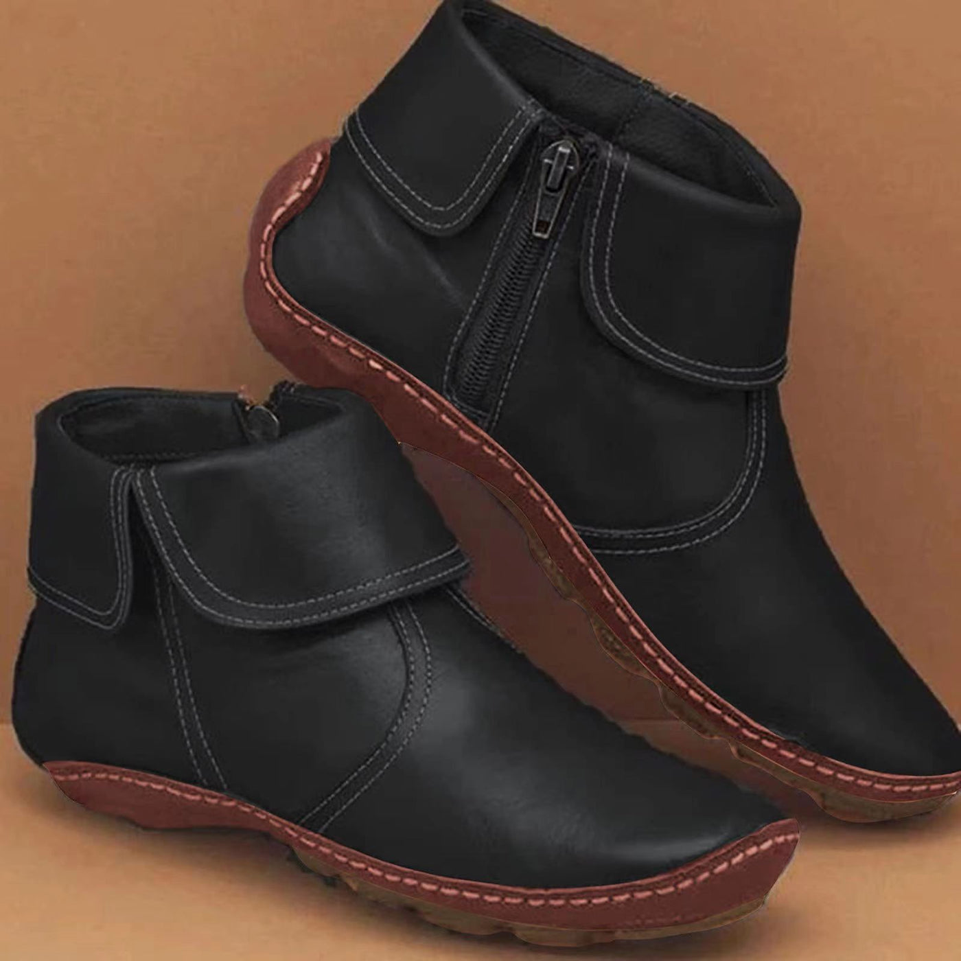 Minerva - Damen Klassische Rutschfeste Stiefeletten