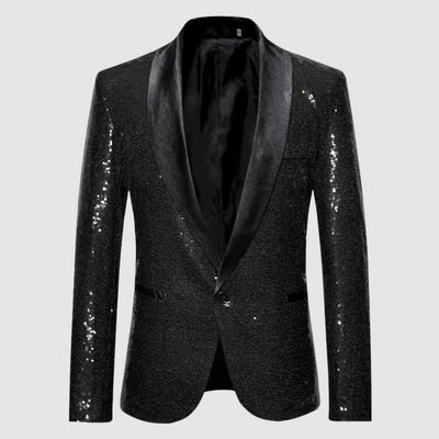 Pailletten Blazer Herren – Elegant Glänzend für Party, Event & Clubwear Look