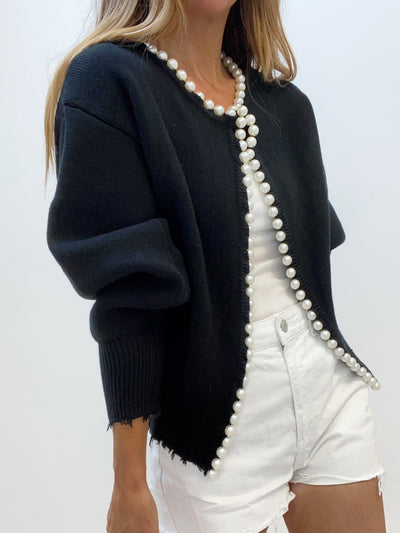 Olivia - Schicker Perlen-Cardigan