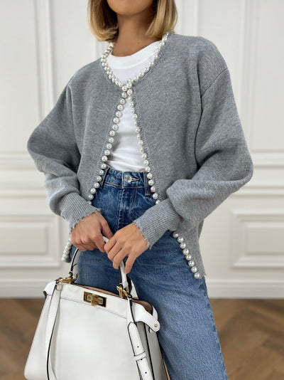 Olivia - Schicker Perlen-Cardigan