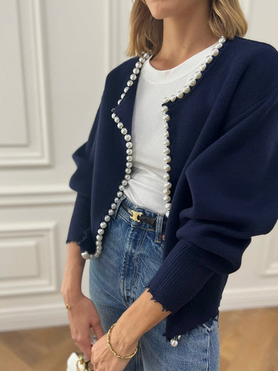 Olivia - Schicker Perlen-Cardigan