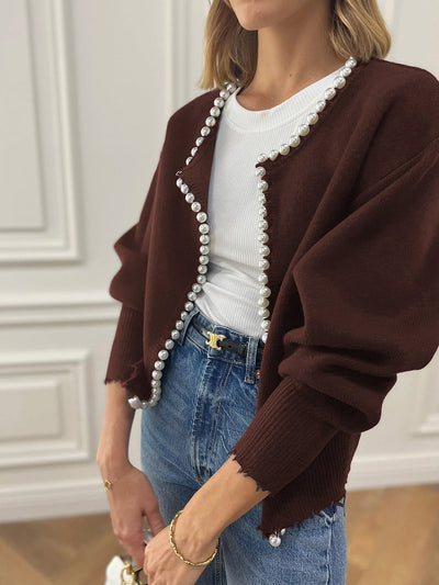 Olivia - Schicker Perlen-Cardigan