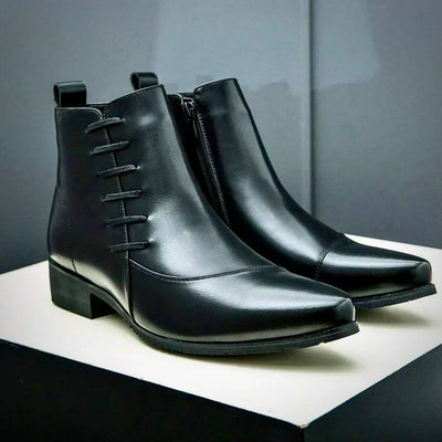 Samuel  - Thatcher Leder-Dressstiefel