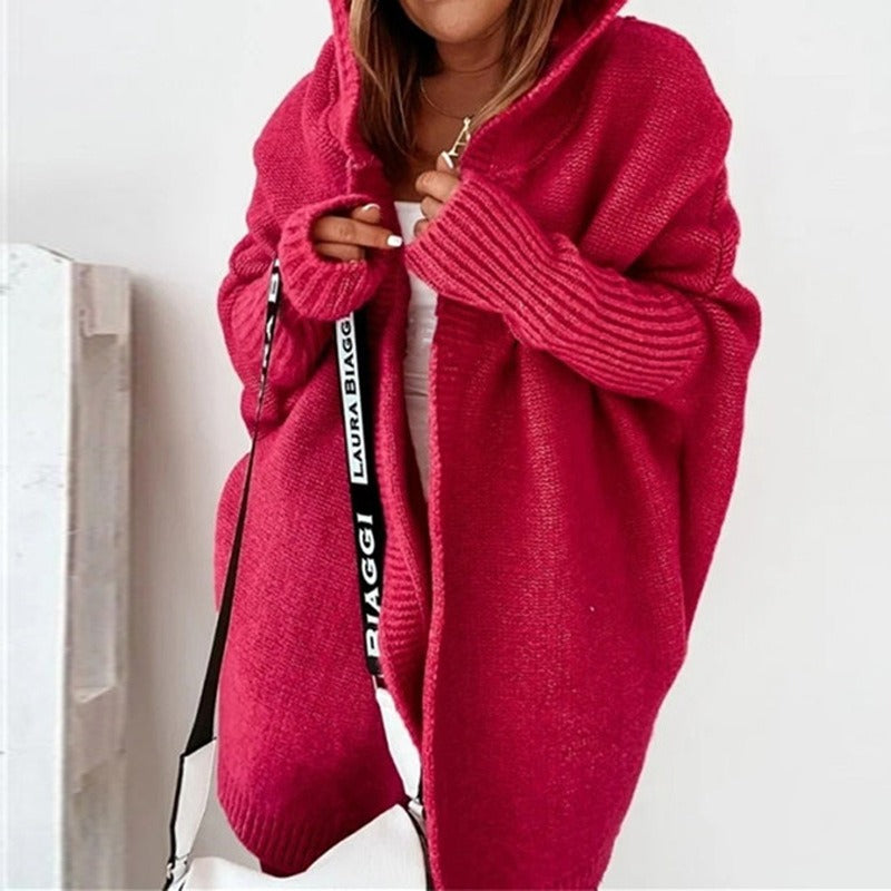 Lynn – Strickjacke mit Kapuze