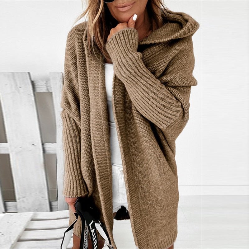 Lynn – Strickjacke mit Kapuze