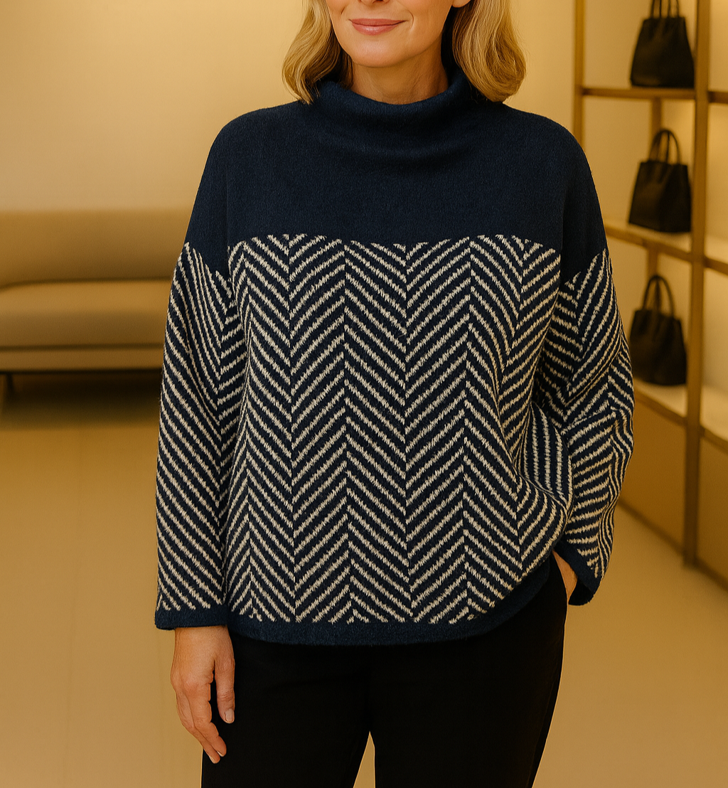 Norah | Baumwollrollkragenpullover