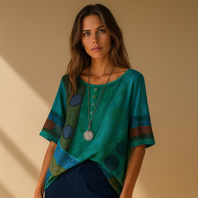 Valarie – Farbenfrohes Boho-Top