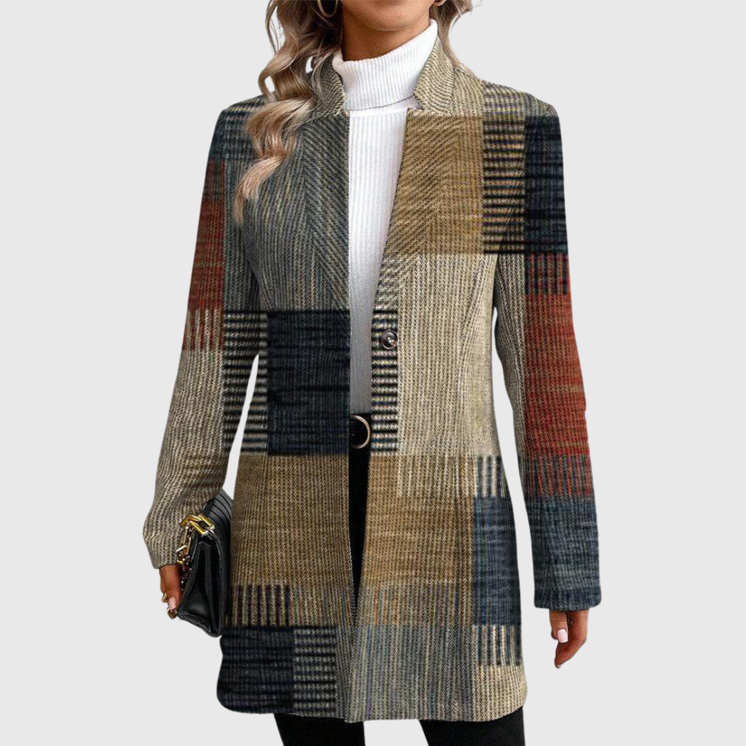 Jill | Eleganter Gemusterter Blazer