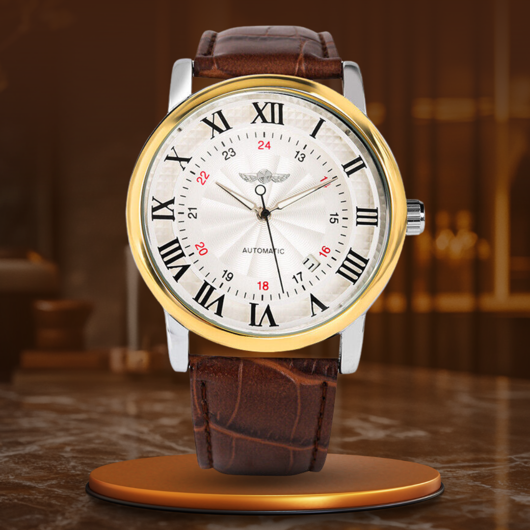 Mode Luxus Leder Vollautomatisches Uhr™ - Olsen & Olsen