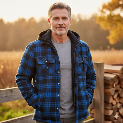 Arend – Warme Herrenjacke aus Premium-Wollmischung
