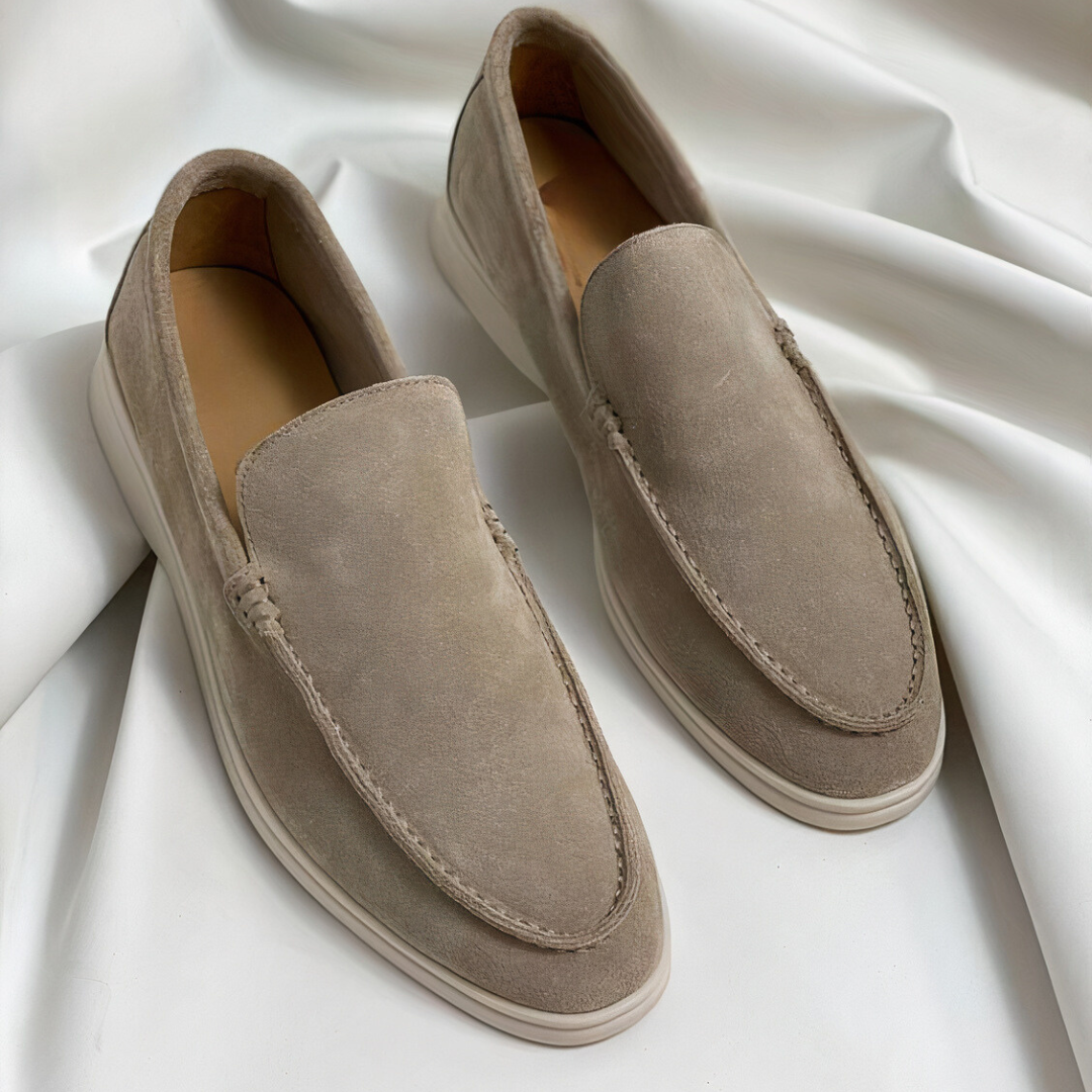 Calvin | Minimalistische Wildleder Loafers