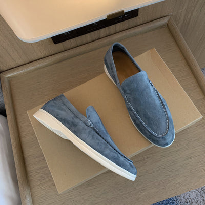 Calvin | Minimalistische Wildleder Loafers