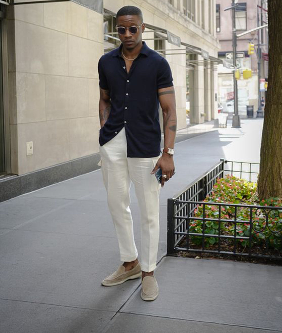 Calvin | Minimalistische Wildleder Loafers