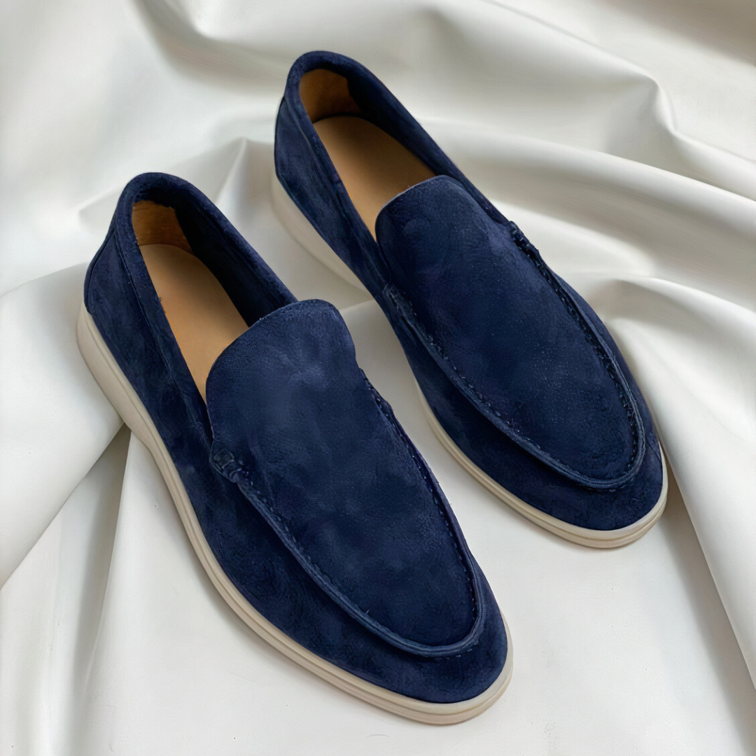 Calvin | Minimalistische Wildleder Loafers