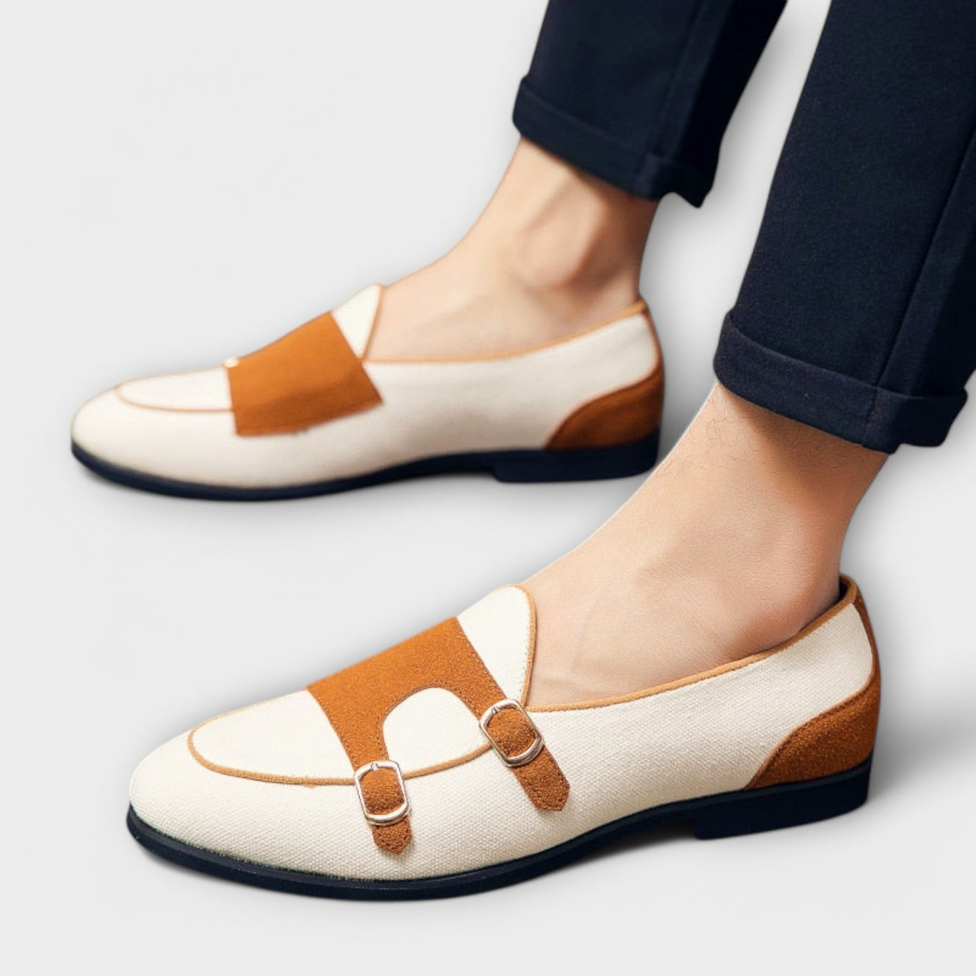 Giorgio | Vegane Wildleder-Loafers mit Schnalle für Herren