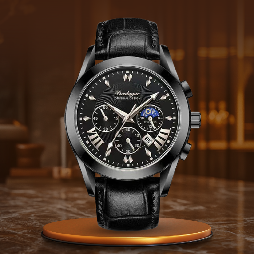 Elegantes Lederarmband Luxus Uhr™ - Olsen & Olsen