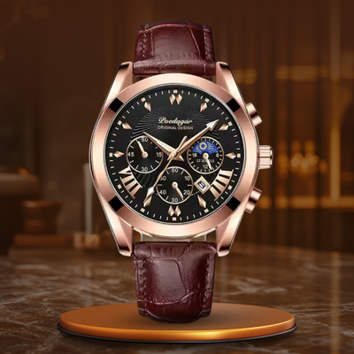 Elegantes Lederarmband Luxus Uhr™ - Olsen & Olsen