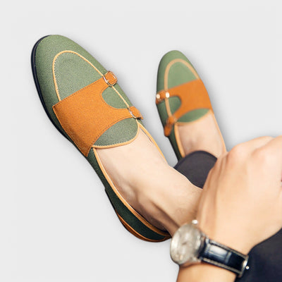 Giorgio | Vegane Wildleder-Loafers mit Schnalle für Herren