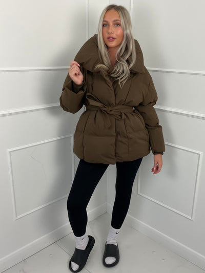 KARLY - Kurze Gürteltaschen-Pufferjacke