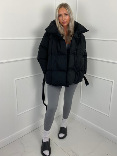KARLY - Kurze Gürteltaschen-Pufferjacke