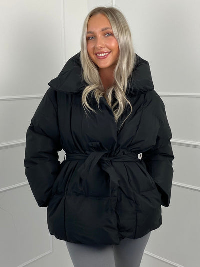 KARLY - Kurze Gürteltaschen-Pufferjacke