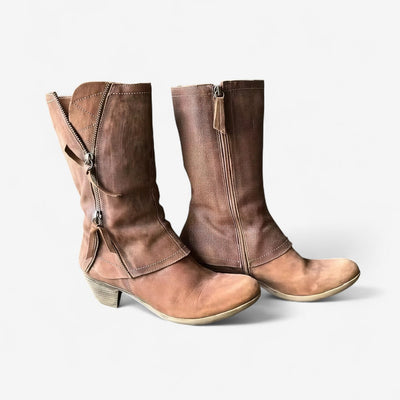 Nordglanz | Elegante Herbststiefel mit Fleecefutter & Regenschutz