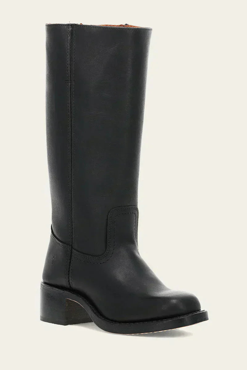Delia – Kniehohe Stiefel mit schmaler Passform und strukturierter Sohle