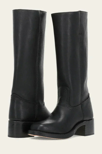 Delia – Kniehohe Stiefel mit schmaler Passform und strukturierter Sohle