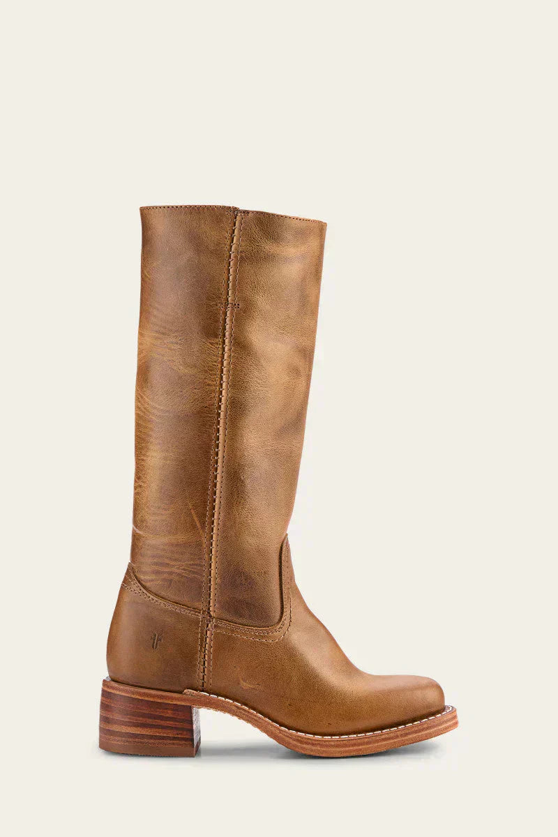 Delia – Kniehohe Stiefel mit schmaler Passform und strukturierter Sohle
