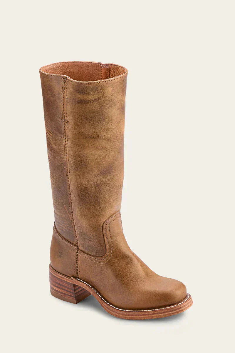Delia – Kniehohe Stiefel mit schmaler Passform und strukturierter Sohle