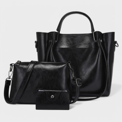 Nora. - Elegantes 3-in-1 Taschen-Set