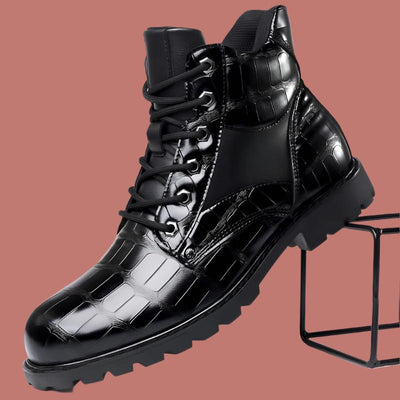 Rendell | Leder Croco Stiefel