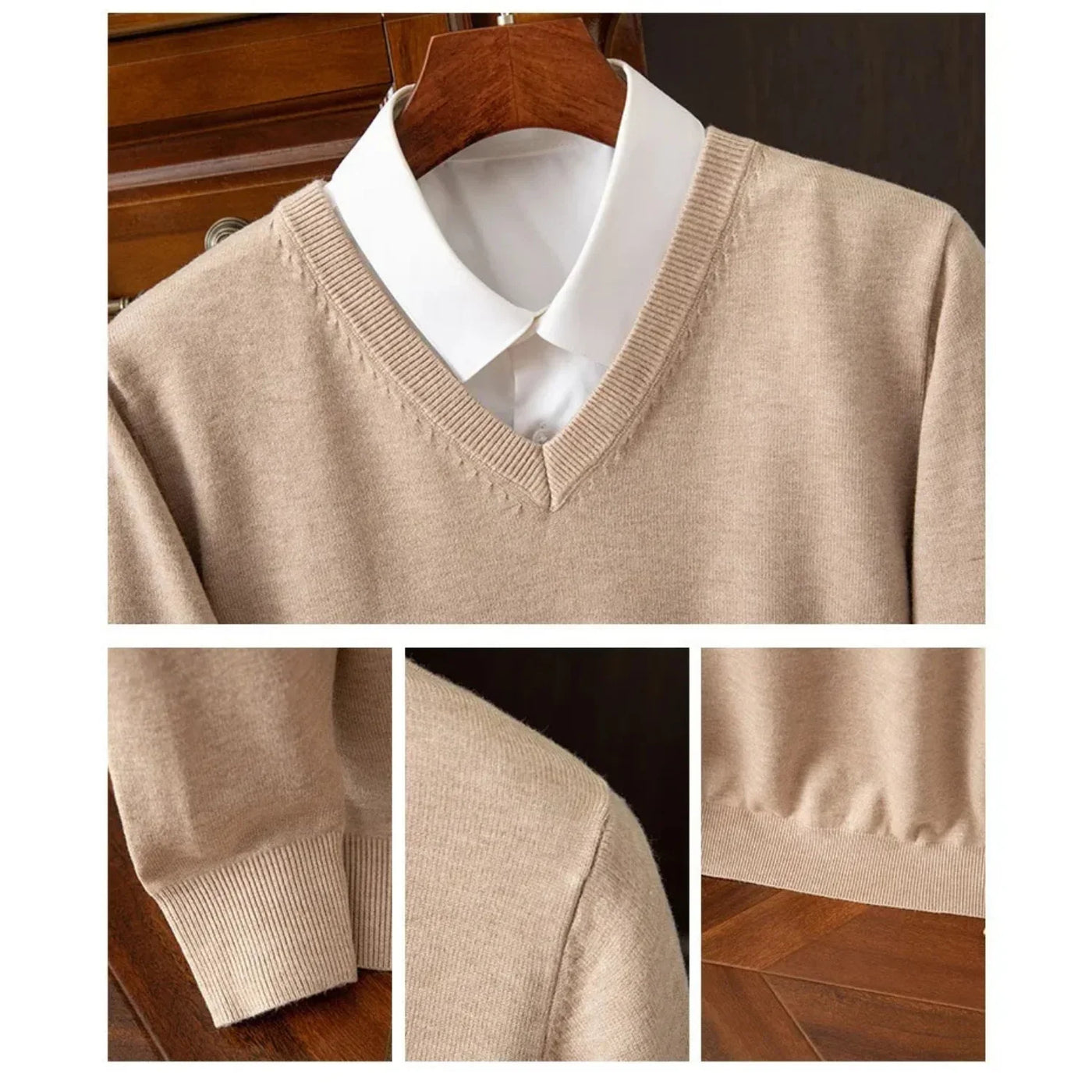 Bexford™ | Pure Wollmischung V-Ausschnitt Pullover für Herren