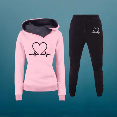 Bonnie | Cozy Set mit Herz-Print