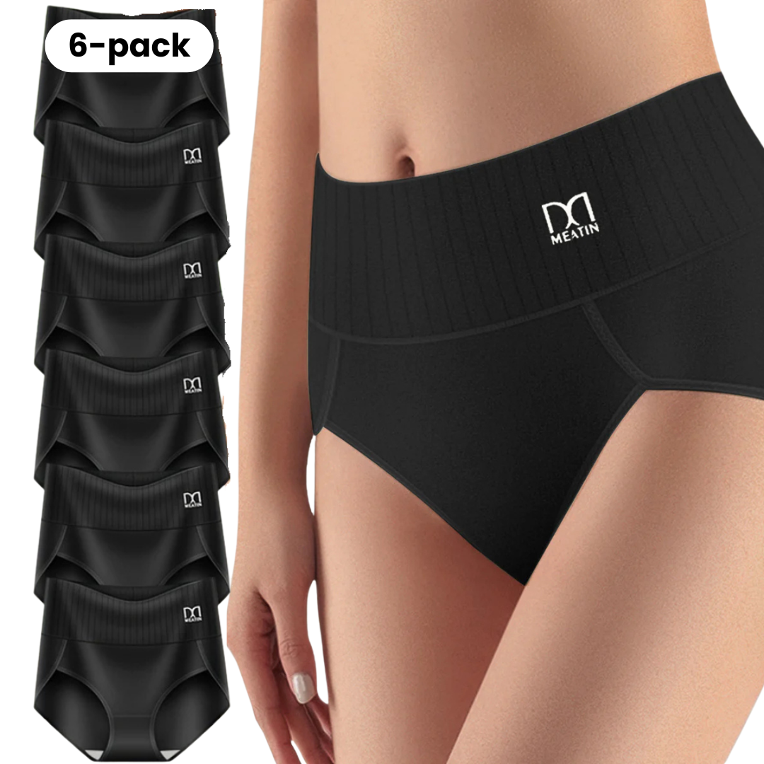 Shaplex™ – 6er-Pack Atmungsaktive & Bequeme Taillenslips mit Bauchstütze