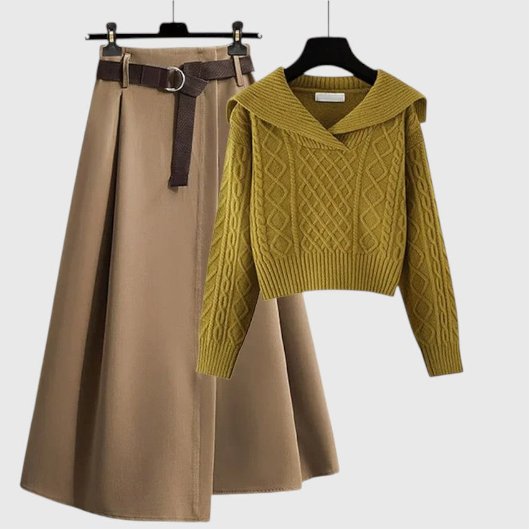 Judith - Vintage Stil Pullover & Rock Set