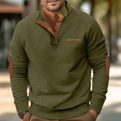 Davenport™ – Halbknopf-Pullover mit Tasche