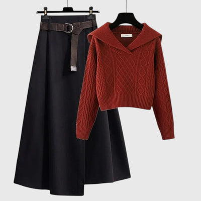 Judith - Vintage Stil Pullover & Rock Set