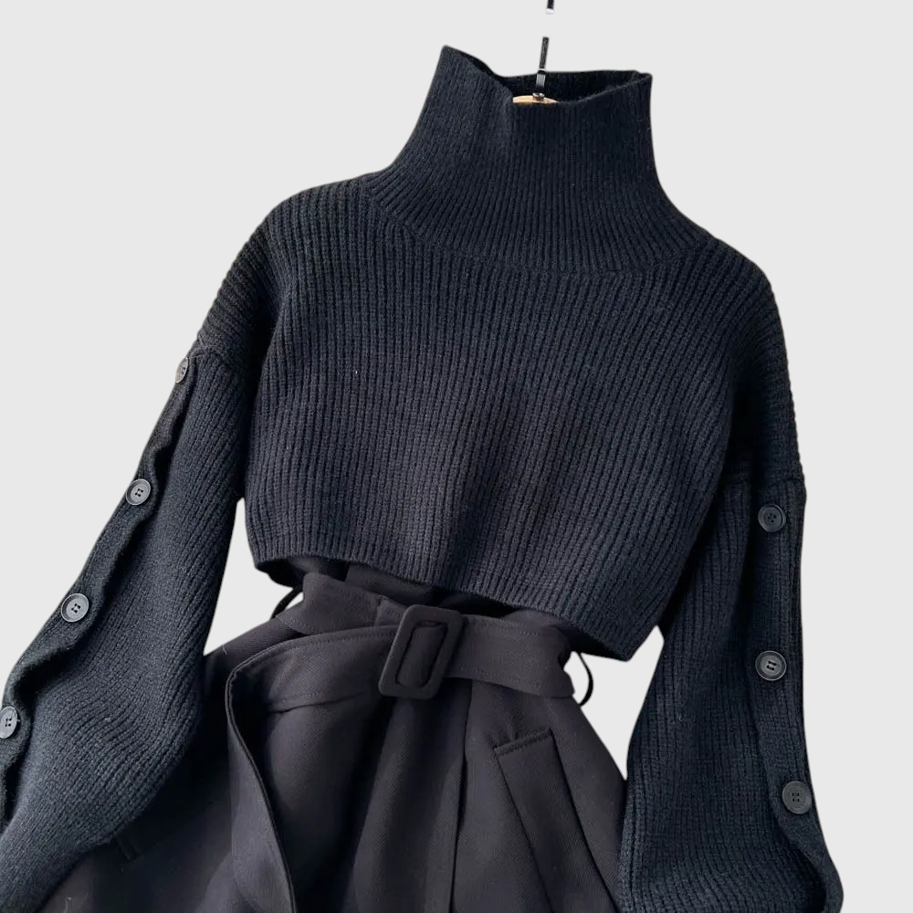 Amania - Lässiges Chic Mini-Kleid Set