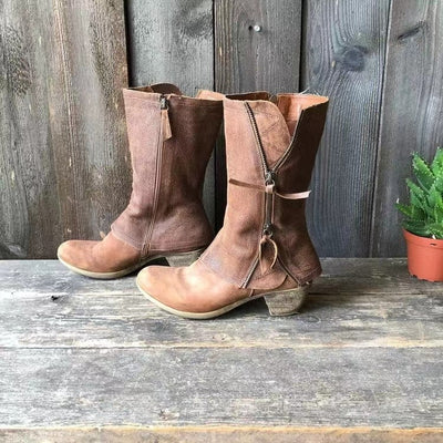 Nordglanz | Elegante Herbststiefel mit Fleecefutter & Regenschutz