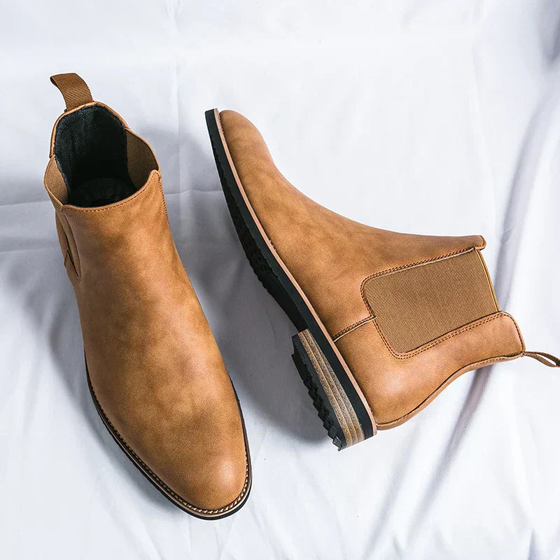 Cosmo | Leder Chelsea-Stiefel