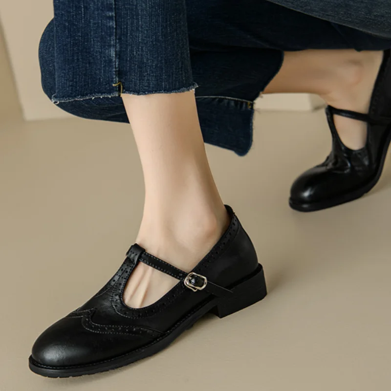 Connie - Elegante T-Strap Mary Janes