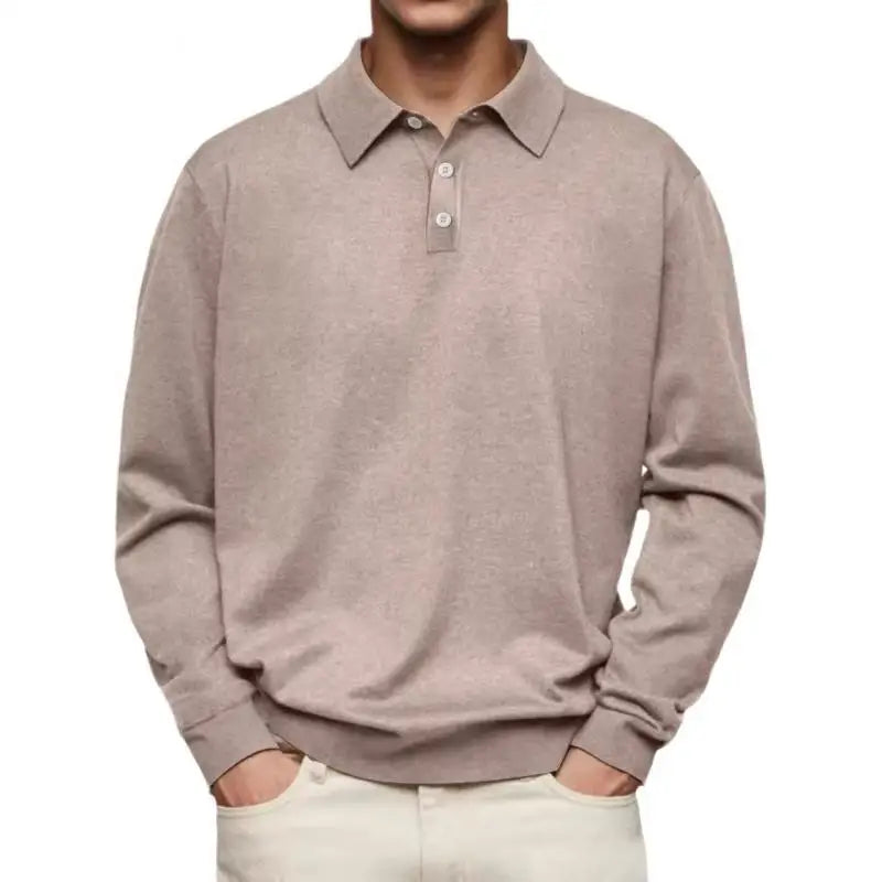 Adam™ | Casual Poloshirt Met Lange Mouwen