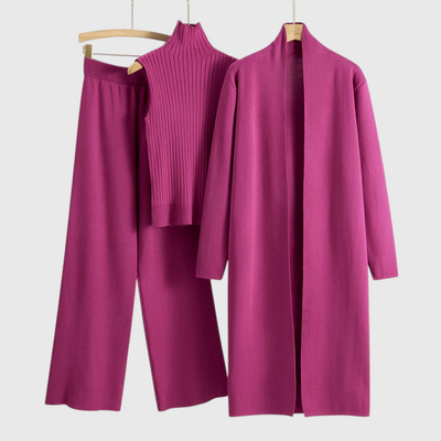 Milda - Damen 3-teiliges Set aus Pullover und Hose