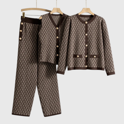 Nilda - Herbst Strick 3-Teiliges Set