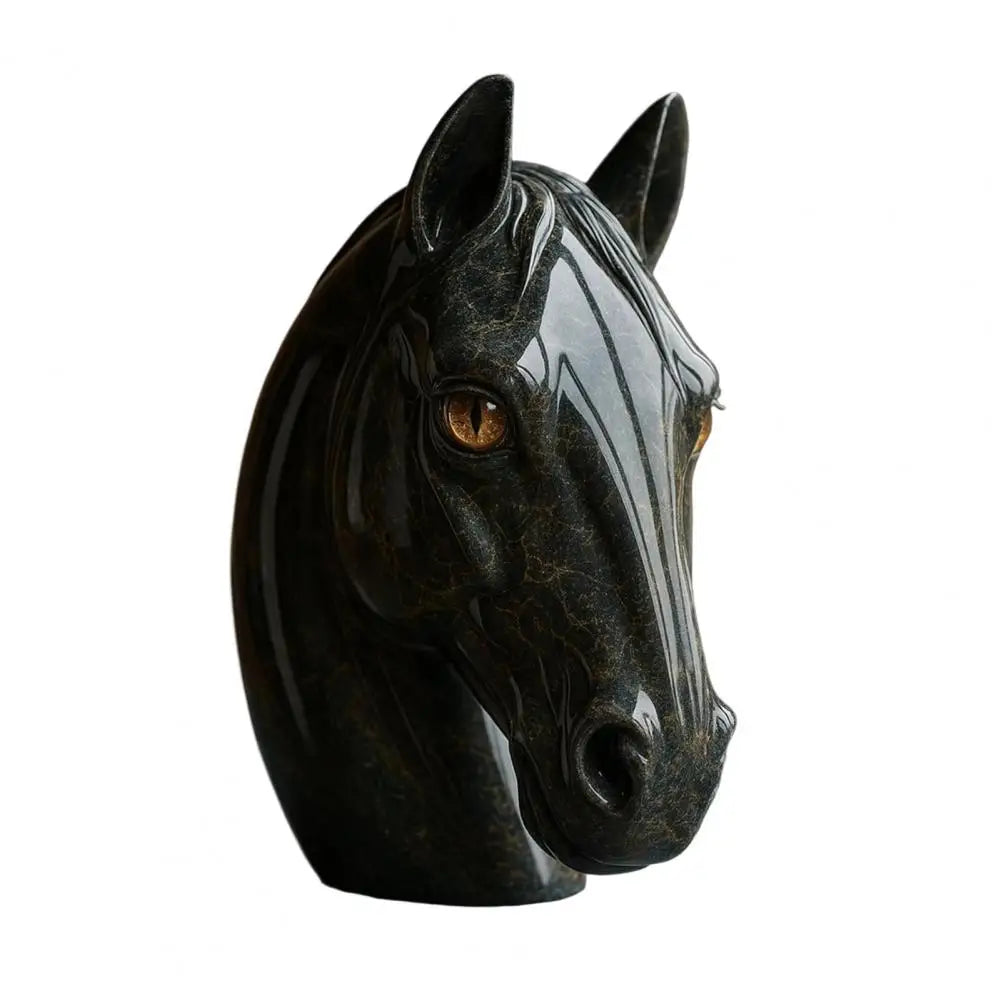 Pferde NyxCharm - Mystische Schwarze Skulptur