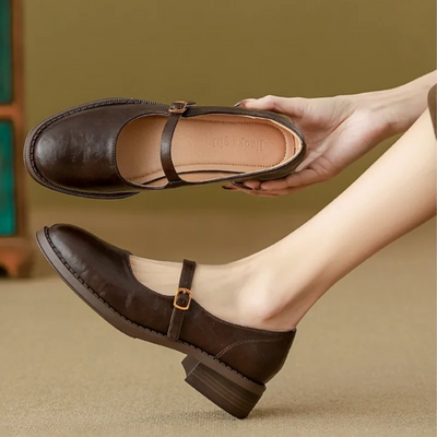 Imelda - Klassische Komfort Mary Janes Aus Leder