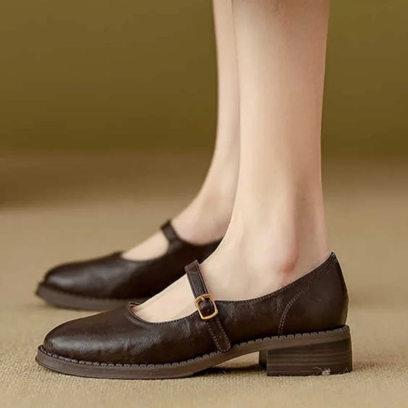Imelda - Klassische Komfort Mary Janes Aus Leder